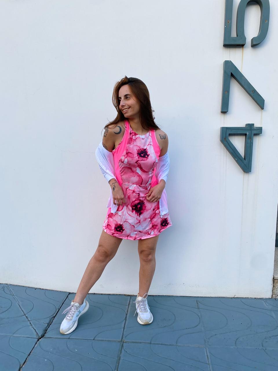 Vestido Stephani Vestido Stephani Floral - Acompanha Shortinho - Imagem 1