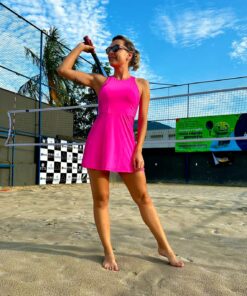 Vestido Stephani Pink - (Acompanha Shortinho)