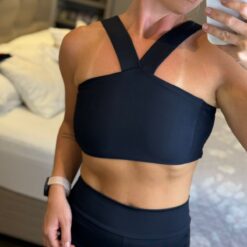 Top Bárbara - Alças Transpassadas Preto - P