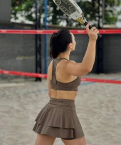 Short Saia Babados Bella - Verde Militar - Imagem 3