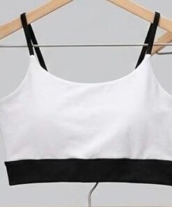 Top Acqua Bicolor - Preto / Branco - P