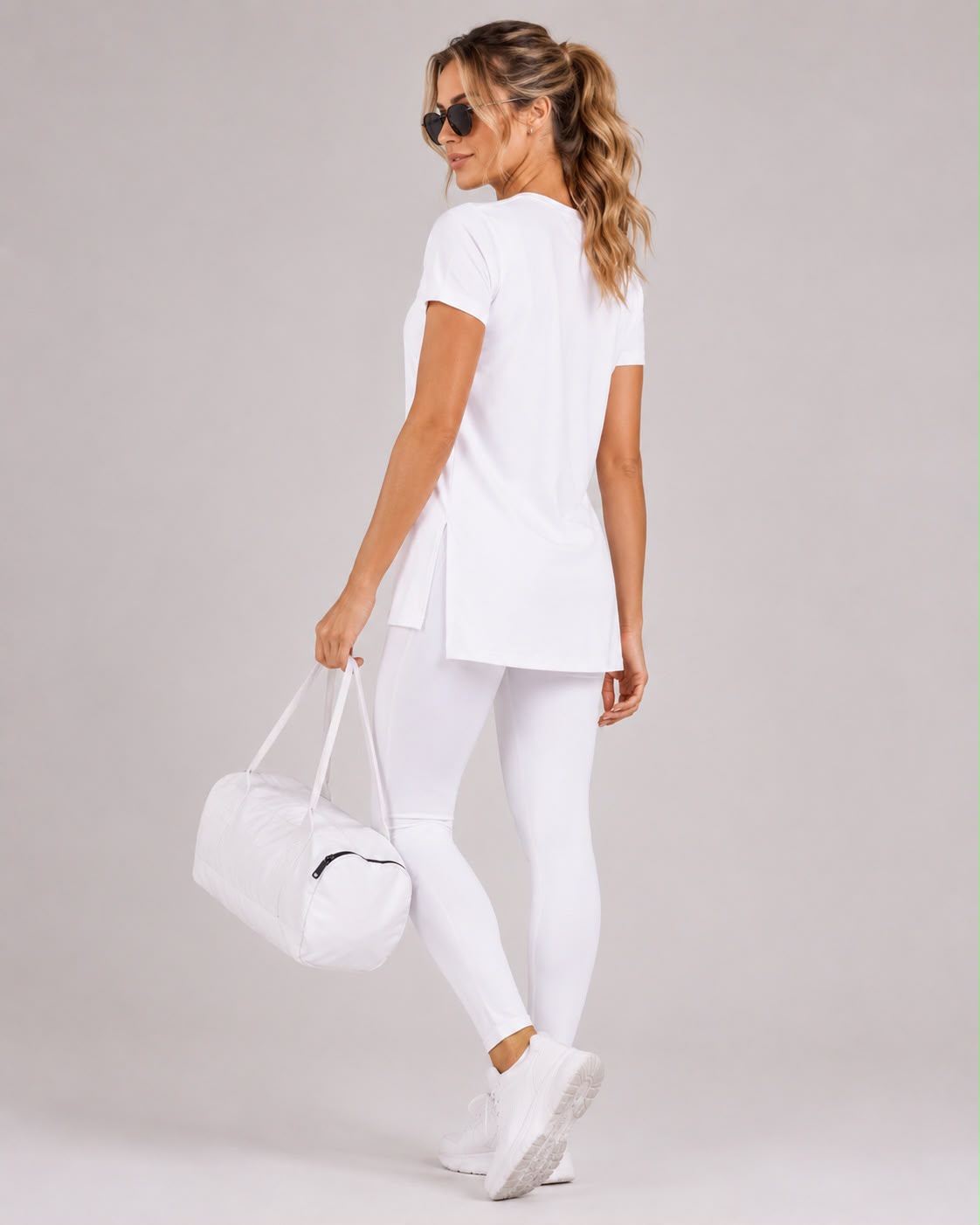 1230 T-Shirt + Alongada Catarina - Branco - Imagem 1